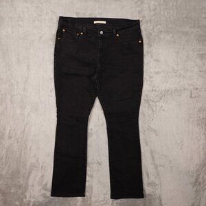 Levi’s Jeans 415 Relaxed Bootcut Jean Women’s Size 31 Black Denim Red Tab